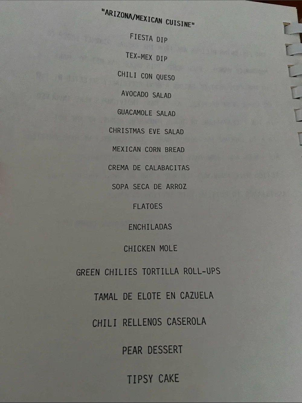 Vintage 1980s 80s spiral Cookbook Arizona American Mexican Ethnic McCormick Ranc